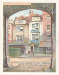 'Old Houses, Aldgate', 1929. Artist: Unknown.