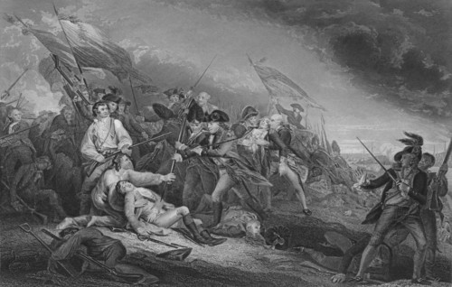 'Battle of Bunkers' Hill', 1859. Artist: JC Armytage.