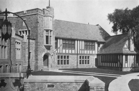Sunday school wing from the south, 1922. Artist: Unknown.