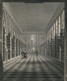 'Library, Trinity College', Cambridge, c1820. Artists: James Sargant Storer, Henry Sargant Storer.
