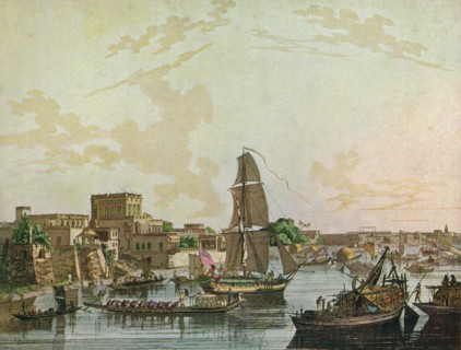 'Calcutta', 1788. Artist: Thomas Daniell.