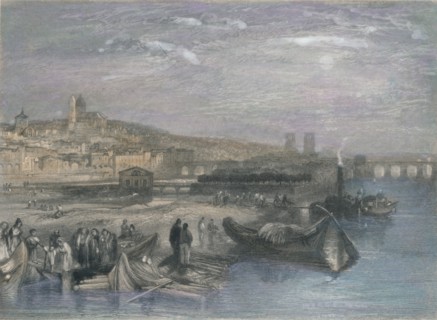 'Melun', 1835. Artist: S Fisher.