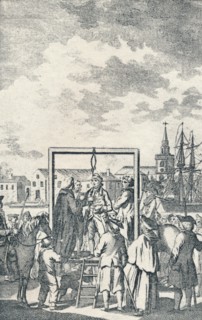 'A Pirate hanged at Execution Dock', c1795. Artist: Robert Dodd.
