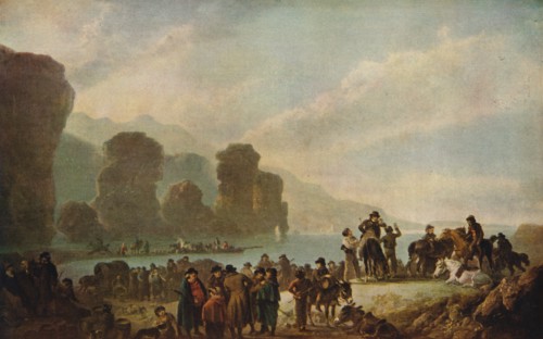 'Smugglers on the Irish Coast', 1808. Artist: Julius Caesar Ibbetson.