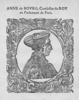 'Anne de Bourg, Conseiller du Roy au Parlement de Paris', c18th century.  Artist: Unknown.