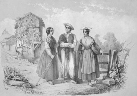 'Azcoitia and its surrounding area: the Basque Provinces', 1852. Artist: Blanche Hennebutte-Feillet.