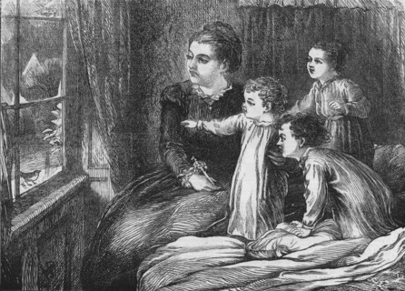 A Christmas Visitor, 1870. Artist: Horace William Petherick.
