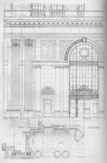 Detail of main entrance, Los Angeles Biltmore Hotel, Los Angeles, California, 1923. Artist: Unknown.