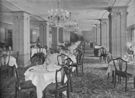 Main dining room, Hotel Hamilton, Washington DC, 1923. Artist: Unknown.