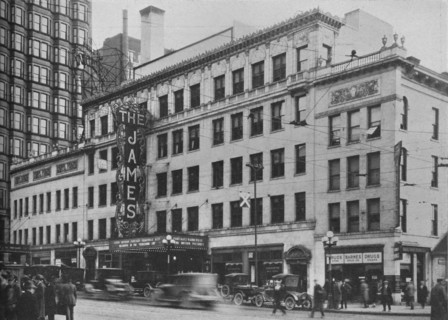 Front elevation, the James Theatre, Columbus, Ohio, 1925. Artist: Unknown.