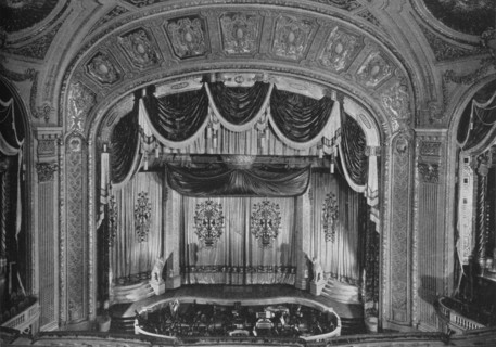 Proscenium arch, the Tivoli Theatre, Chicago, Illinois, 1925. Artist: Unknown.