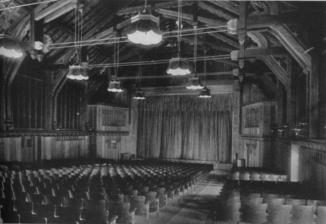 Church-like design of the Auditorium of te Winema Theatre, Scotia, California, 1925. Artist: Unknown.