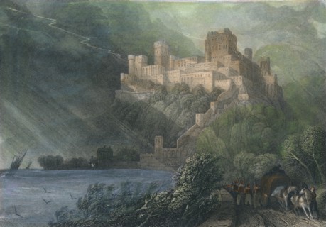 'The Ruins of Rheinfels', 1834. Artist: William Radclyffe.