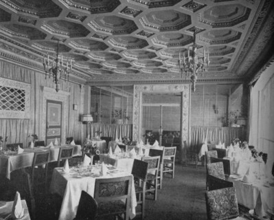 Regent Restaurant on balcony promenade level, Regent Theatre, Brighton, Sussex, 1922. Artist: Unknown.