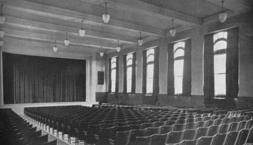 Interior of the auditorium, David Worth Dennis Junior High School, Richmond, Indiana, 1922. Artist: Unknown.