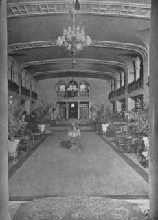 View from the lobby across the ballroom, Hotel Statler, Buffalo, New York, 1923. Artist: Unknown.