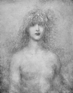 Uldra, The Scandinavian Spirit of the Rainbow in the Waterfall', 1884, (1917). Artist: George Frederick Watts.