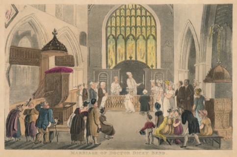 'Marriage of Doctor Dicky Bend', 1820. Artist: Thomas Rowlandson.