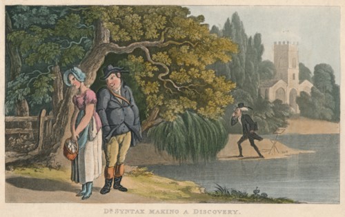 'Dr Syntax Making a Discovery', 1820. Artist: Thomas Rowlandson.