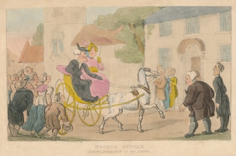 'Doctor Syntax Taking Possession of His Living', 1820. Artist: Thomas Rowlandson.