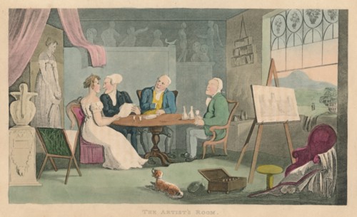 'The Artist's Room', 1820. Artist: Thomas Rowlandson.
