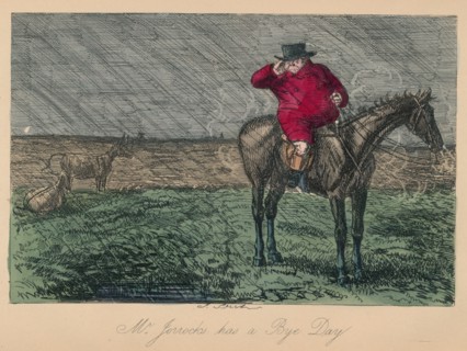 'Mr. Jorrocks has a Bye Day', 1854. Artist: John Leech.