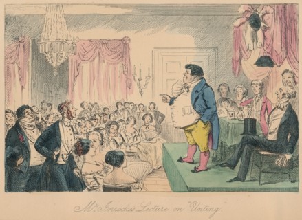 'Mr. Jorrocks's Lecture on Unting, 1854. Artist: John Leech.