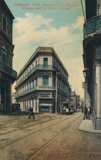 'Habana. Calle Neptuno y San Miguel. Neptuno and St. Michel Street', 1916. Artist: Unknown.