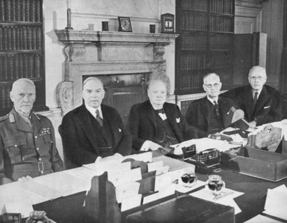'Mr Churchill with the Commonwealth Prime Ministers', 1944 (1955). Artist: Unknown.