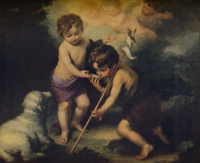 'Jesus y Juan El Bautista Ninos', (Jesus and John the Baptist, children), 1670, (c1934). Artist: Bartolomé Esteban Murillo.