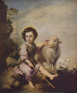 'El Divino Pastor', (The Good Shepherd), 1660, (c1934) Artist: Bartolomé Esteban Murillo.