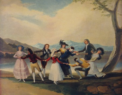 'La Gallina Ciega', (Blind Man's Buff), 1788, (c1934). Artist: Francisco Goya.