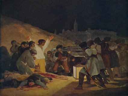 'Escenas Del 3 De Mayo De 1808', (May 3, 1808 in Madrid), 1814, (c1934).  Artist: Francisco Goya.