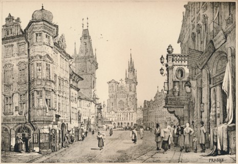'Prague', c1820 (1915). Artist: Samuel Prout.