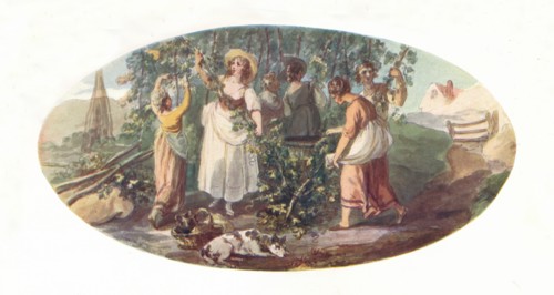 'Hop Picking', late 18th century, (1912). Artist: William Hamilton.