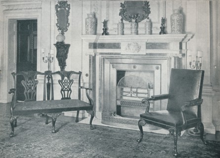 'Chippendale Settee and Chair', 1910. Artists: Thomas Chippendale, Unknown.