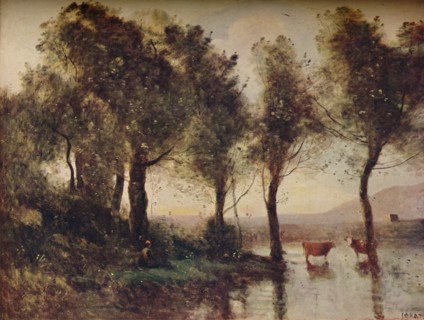 'L'Etang', (The Ponds), 19th century, (1910). Artist: Jean-Baptiste-Camille Corot.