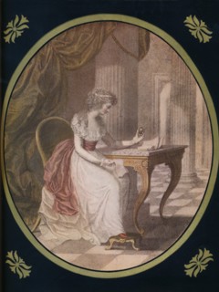 'Caroline of Litchfield, meditating on Waldstein's Picture', c1780s, (1910). Artist: Unknown.