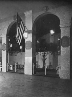 Temporary arches combined with permanent piers, 1924. Artist: Unknown.