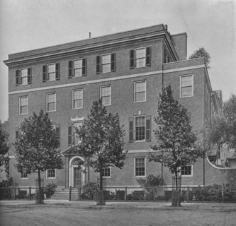 Entrance front on East 57th Street,  house of Mrs WK Vanderbilt, New York City, 1924. Artist: Unknown.