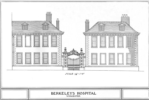 Berkeley's Hospital, Worcester, Worcestershire, 1924. Artist: Unknown.