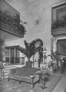 Corner of the main lobby, looking towards the office, Roosevelt Hotel, New York City, 1924. Artist: Unknown.