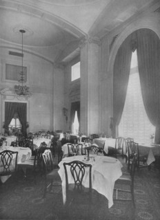 Corner of Main Dining Room showing fine Colonial detail, Roosevelt Hotel, New York City, 1924. Artist: Unknown.