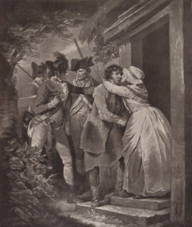 'Deserter Taking Leave of his Wife', 1791 (1909). Artist: George Keating.