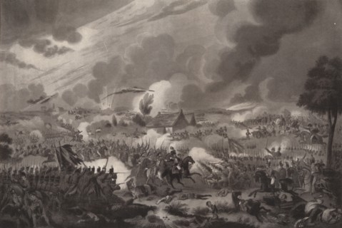 'The Battle of Waterloo, June 18, 1815', 1817 (1909). Creator: Richard Gilson Reeve.