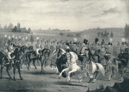 'Review of the 1st Life Guards and 8th Hussars, June 4th, 1842', 1842 (1909). Artist: James Henry Lynch.