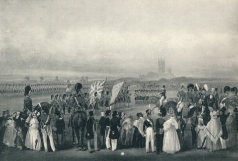 'Presenting New Colours to the 93rd Highlanders, Oct. 7th, 1834', 1834 (1909). Artist: Unknown.
