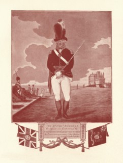 ' Portrait representation of uniform inscribed by proprietor', 1780-1820, (1909). Artist: Charles Tomkins.
