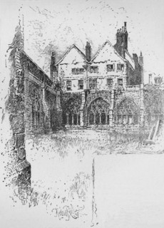 'The Cloisters, Westminster Abbey', 1890. Artist: Herbert Railton.