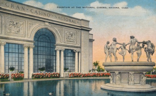 'Fountain at the National Casino, Havana, Cuba', c1910. Artist: Unknown.